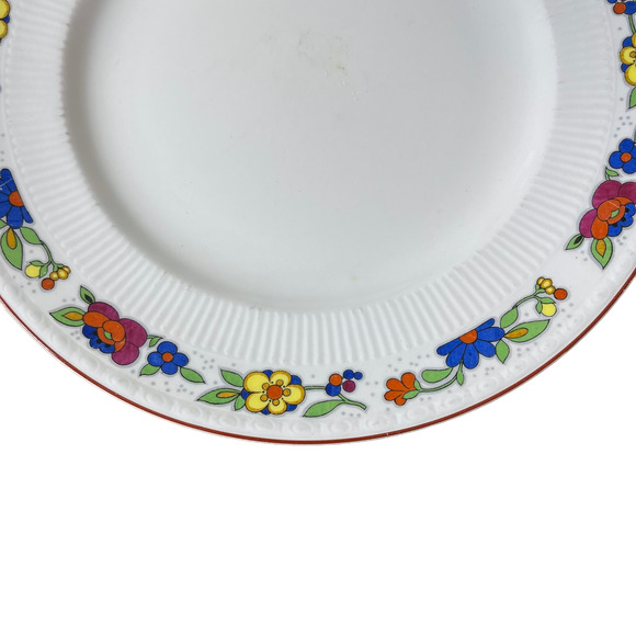 Myott & Sons The Orient Bright Flower Pattern 10 Inch Dinner Plate England 1844 - Picture 3 of 11